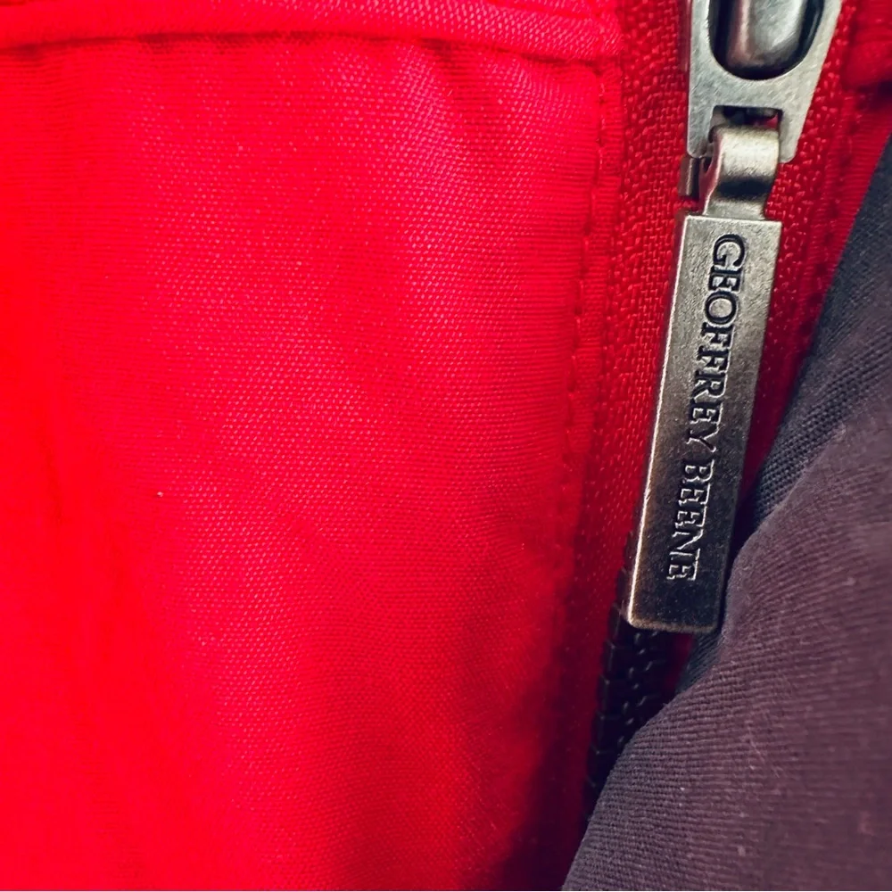 Geoffrey Beene Red Cotton Men's Casual Zipper Jacket Size M - Picture 6 of 10